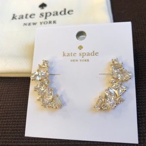 ♠️ Kate Spade Cluster Crawler Earrings, Gold NWT